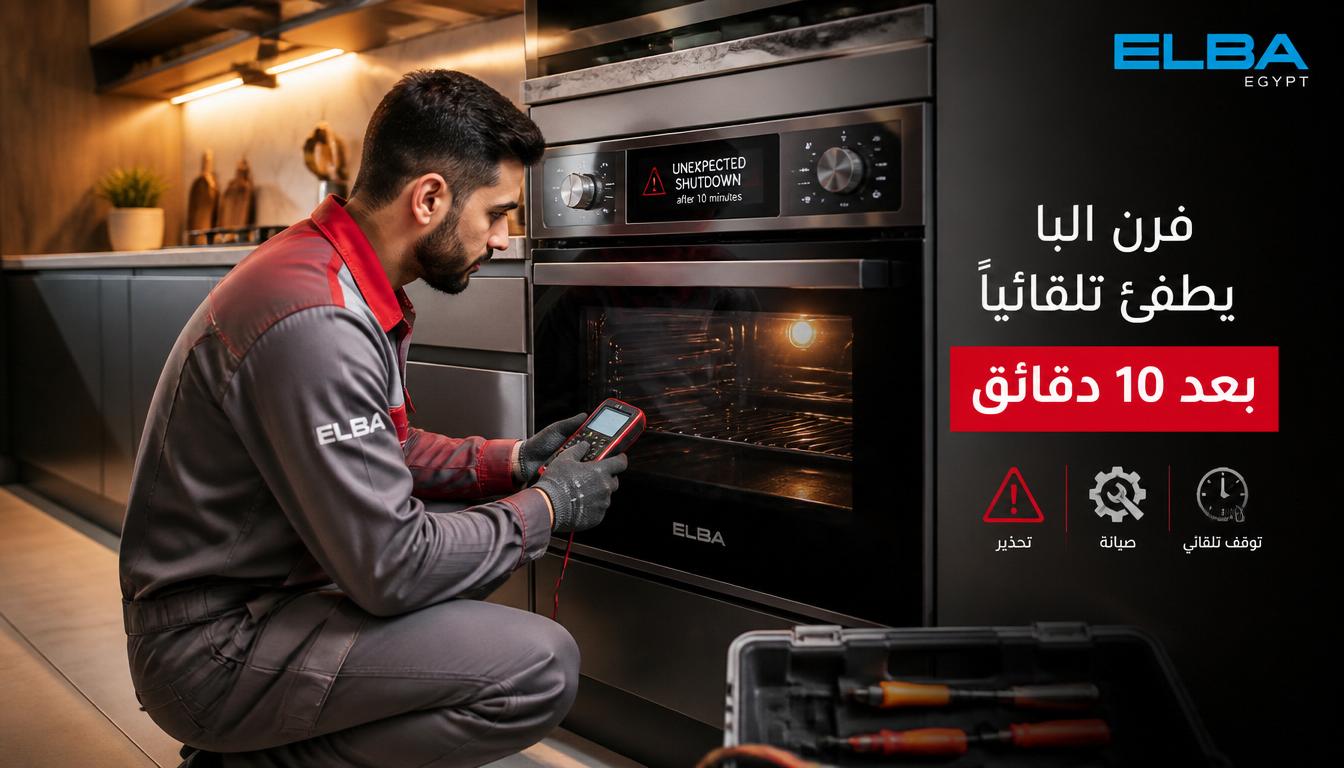 فرن البا يطفئ تلقائياً بعد 10 دقائق: الأسباب وطرق الإصلاح